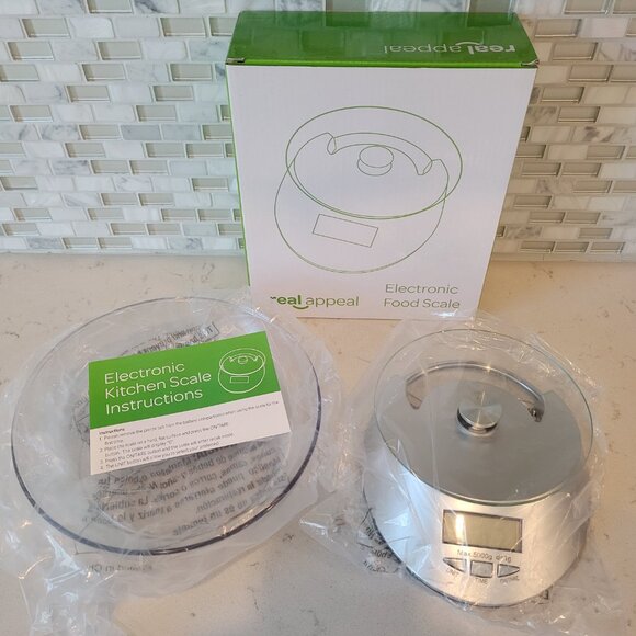 New REAL APPEAL Personal Smoothie Blender, Food Scale, Nutrition & Fitness Guide - Picture 7 of 9